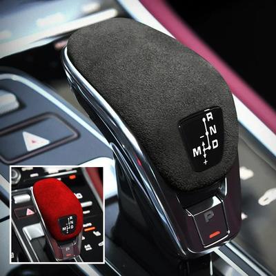 Замшевая автомобильная головка переключения передач панель ручка крышка отделка рамка защитная наклейка декоративная для Cayenne Panamera 971 аксессуары для интерьера