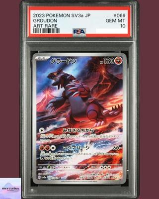 [PSA 10] Граудон AR 069/062 sv3a Raging Surf Карточка Покемонов Японская