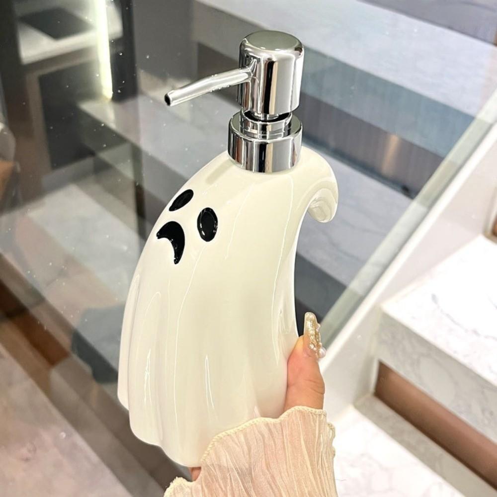 Empty Ghost Dispensing Bottle 380ML Shampoo Cosmetic Split Bottle Bathroom Supplies