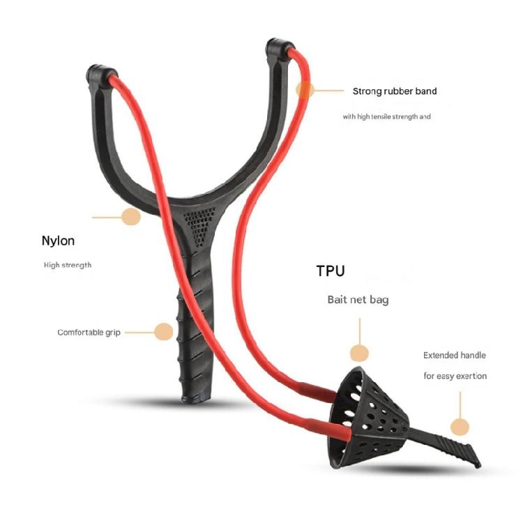 Portable Fishing Baits Thrower Outdoor Tool Fishing Baits Pulling Catapults Fish Feeder Lures Holder Catapults