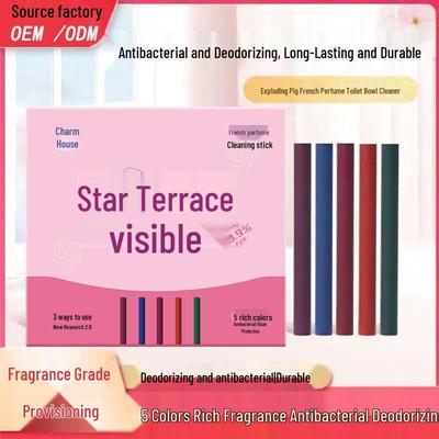 Взрывная свинья Многофункциональный французский парфюм Палочка для чистки туалета - Мощное дезодорирование и удаление пятен.