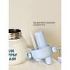 German Canim Kalse Simple Lettered Thermos Cup for Girls, Large Capacity Portable Straw Cup with Handle