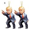 2 шт. подвеска для автомобиля Трампа 2D акриловые украшения Трампа внутренние настенные украшения для рождественской елки