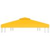Toit de tonnelle - VIDAXL - 4 x 3 m - Étanche - 310 g/m² - Jaune