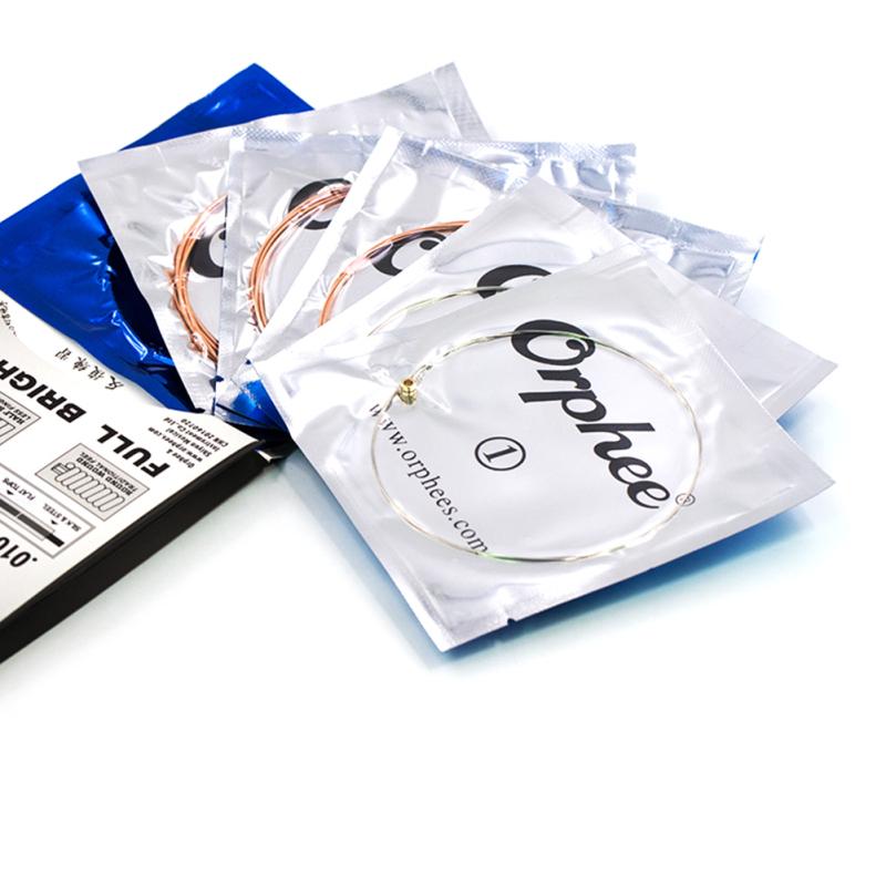 Orphee SA 6 шт./компл. профессиональные сверхлегкие струны для акустической гитары, аксессуары для гитары