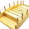 Wood Sushi Bridge Dish Food Plate Tableware Wooden Arch Platter for Restaurant