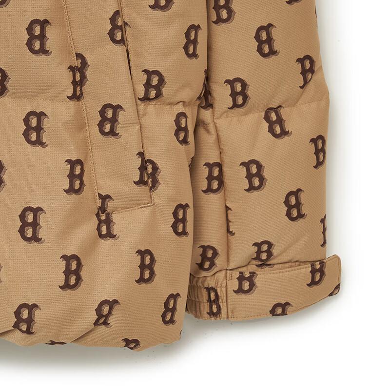 New MLB Down Jackets Unisex Khaki 3ADJM0236-43CAL
