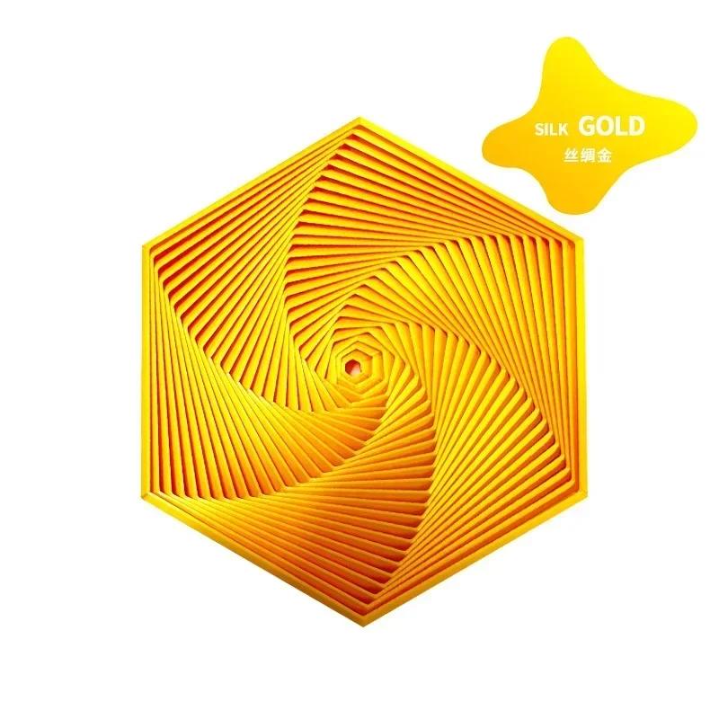 3D Printed Fractal Fidget Hexagon 7Cm Portable Playing Sensory Anti-Stress Toy Desktop Ornament Kid Toy Visual Surprise Toy Game