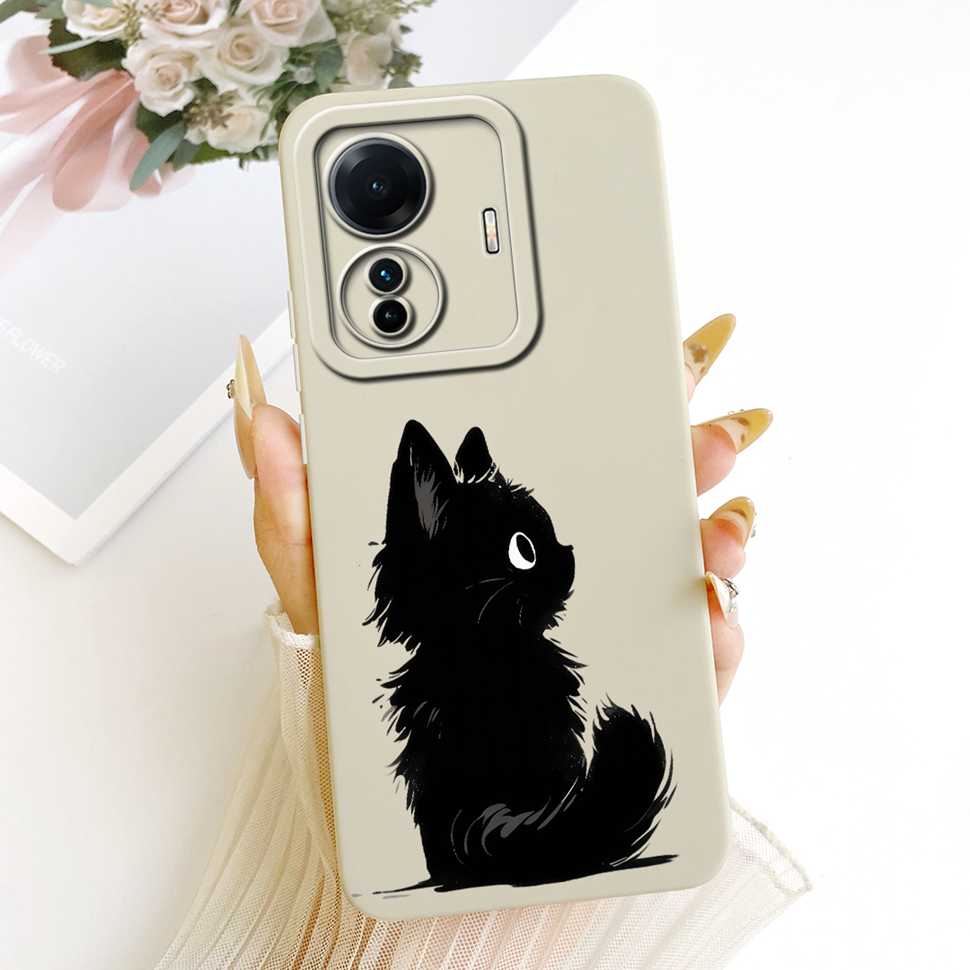 For vivo S15e 5G V2190A Case Colorful Painted Flowers Silicone Cover For Vivo S15e VIVO S15E 5G 6.44" Full Protection Bumper