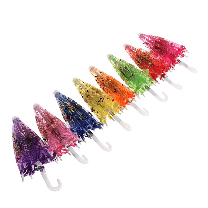 Lace Sequin Embroidery Lace Umbrella Children Dance Craft Mini Umbrella Performance Props