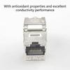 STP Masked RJ45 Keystones Coupler Cat6A Zincs Metal High Speed Data Module