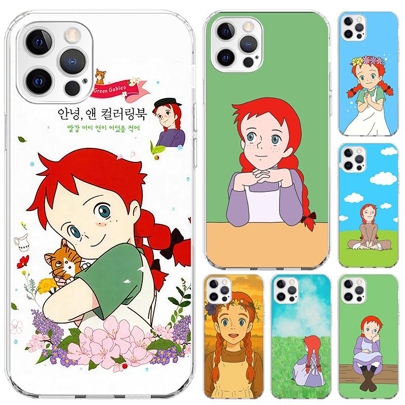 Чехол для телефона A-Anne Of Green Gables Shirley для Iphone 17 Air 16 15 Plus 14 13 Mini 12 11 Pro Max 16E 7 8 SE 2020 Мягкий Funda Принт