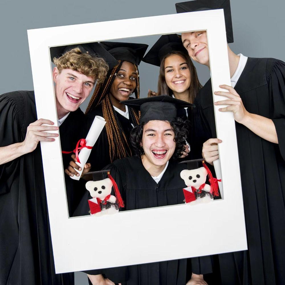 10 Pcs/set Graduation Ceremony Graduation Bear Doll Bouquet Bachelor Bear Plush Toy Student