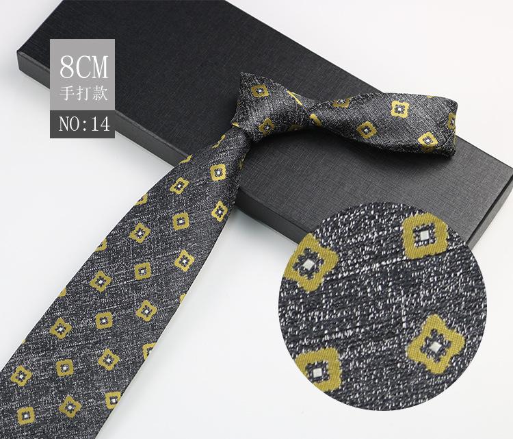 Мужской галстук 8 см Платье Джентльменский костюм Рубашка Бордовый Свадебный Жених Узор Ручная работа Деловой галстук