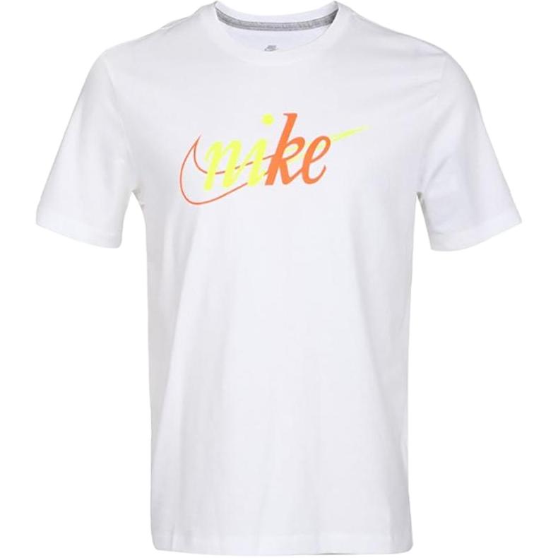 Nike Футболки мужские белые с круглым вырезом умеренного прямого кроя CI1191-100