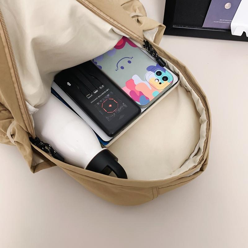 Однотонный рюкзак большой емкости для школьников, женский дорожный рюкзак, мужская компьютерная сумка