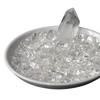 Himalayan Crystal Purification Set Power Stone Purification Plate Ripple Stone Crystal Point Bracelet Container for Purification Glazed (White (White