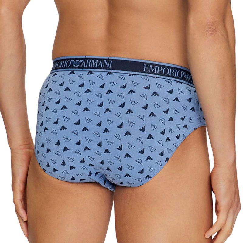 Emporio Armani Хлопковые трусы с логотипом 3 шт. Мужское нижнее белье 112132-4F717-75336