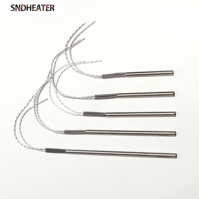 SNDHEATER Картриджный нагреватель 220В 300Вт Воздушный нагреватель Свеча зажигания Запальник для пеллет 10x100/155/160/170/180мм 304SUS Нагревательная трубка 1 шт.