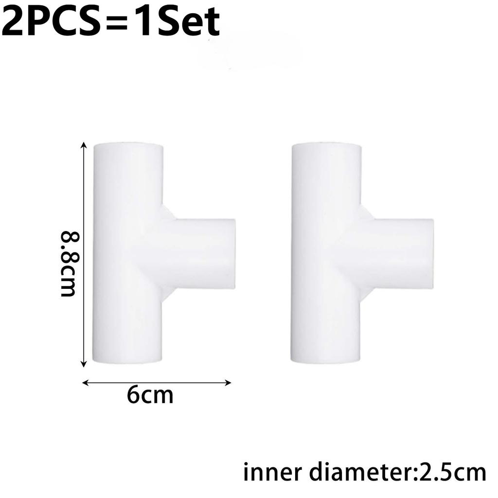 White Black Plastic Pipe Connector PVC Fitting 2/3/4/5 Way Elbow Connector for Building Furniture Greenhouse Shed Pipe Fittings