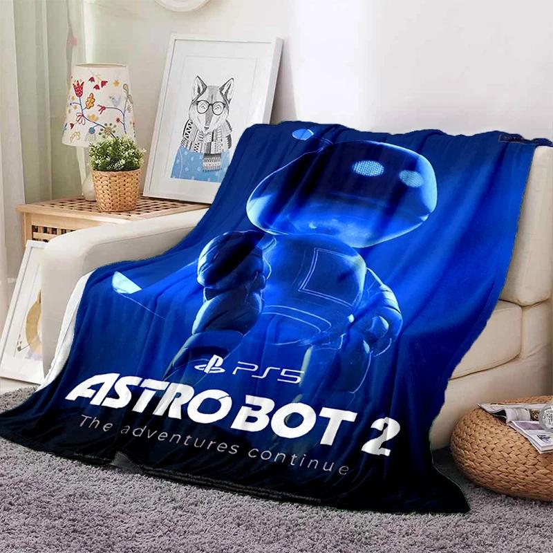 Новый 29 стилей Астро Бот Игра Мультяшный робот Подарок Плед, Мягкий плед для дома Спальни Кровати Дивана Путешествий Пикника Покрытие для детей