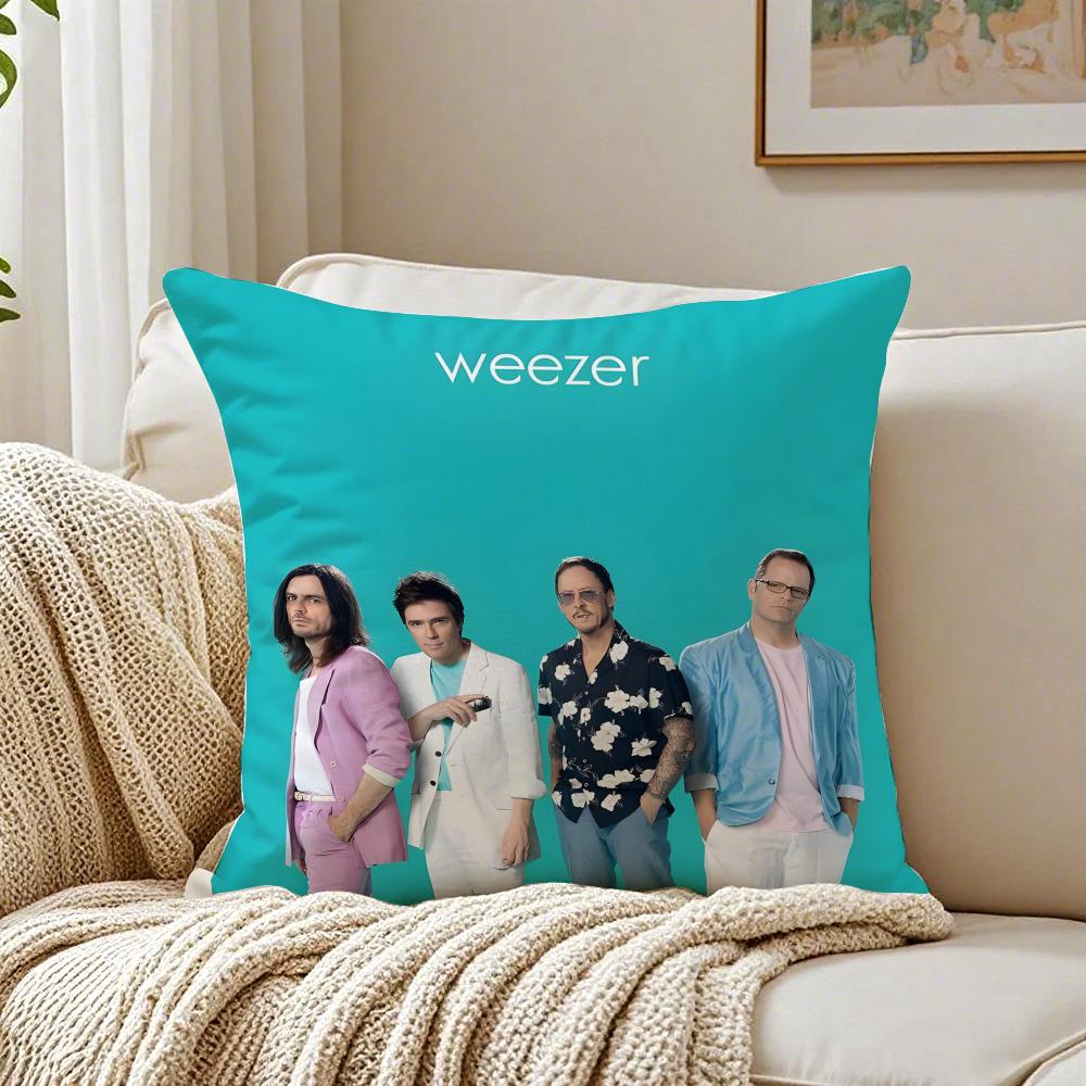 Модная Ежедневная Группа Музыкальная Группа W-Weezer Наволочка Льняная Наволочка Мягкая Для Дивана Кровати Комнаты Декор Дома