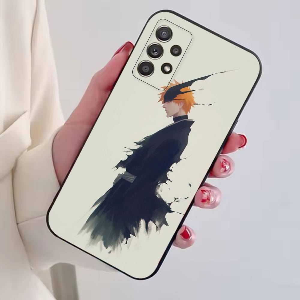 Чехол для телефона Kurosaki Ichigo из B-Bleachs для Samsung S25,S24,S21,S22,S23,S30,Ultra,S20,Plus,Fe, Мягкий силиконовый черный чехол