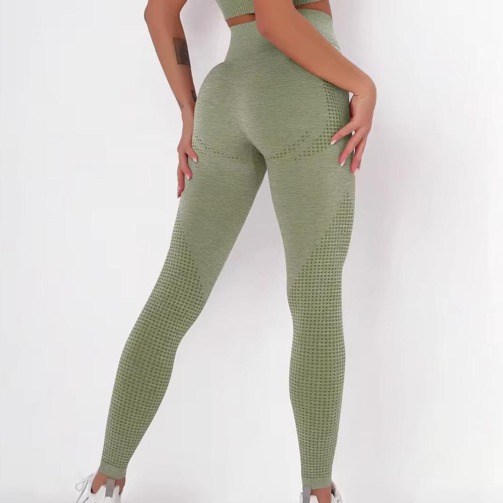 Бесшовные леггинсы для йоги с высокой талией, женские спортивные штаны для тренировок, бега, пуш-ап, леггинсы для фитнеса и спортзала, колготки