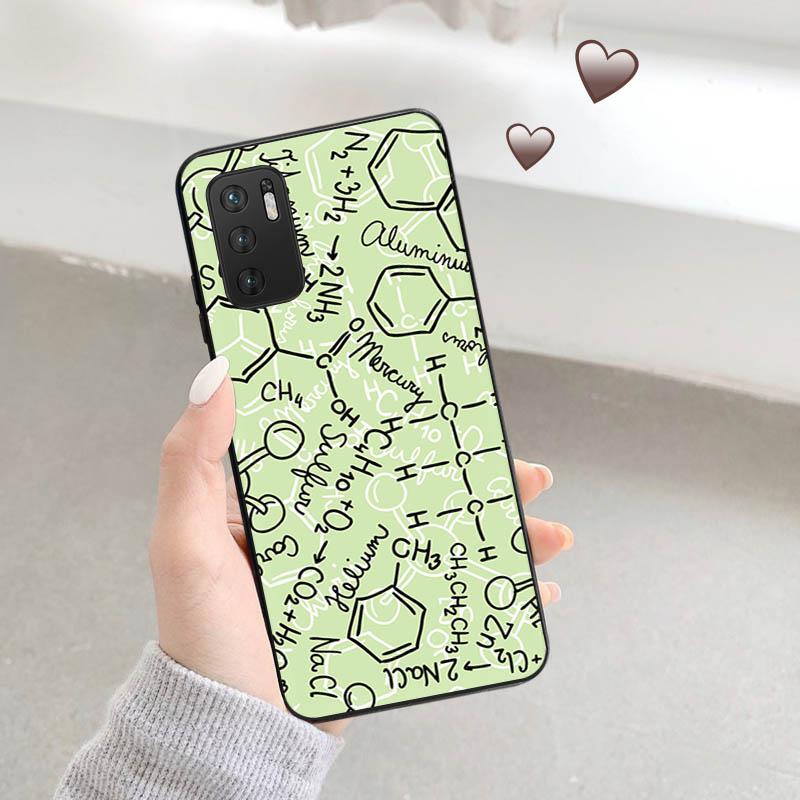 Чехол для телефона Xiaomi Redmi Note 11 9 10 Pro Max 5G 8T 9T 9s 7 9C 7a 9A 8 8A с физикой, наукой, математикой, формулой, ТПУ, черный чехол