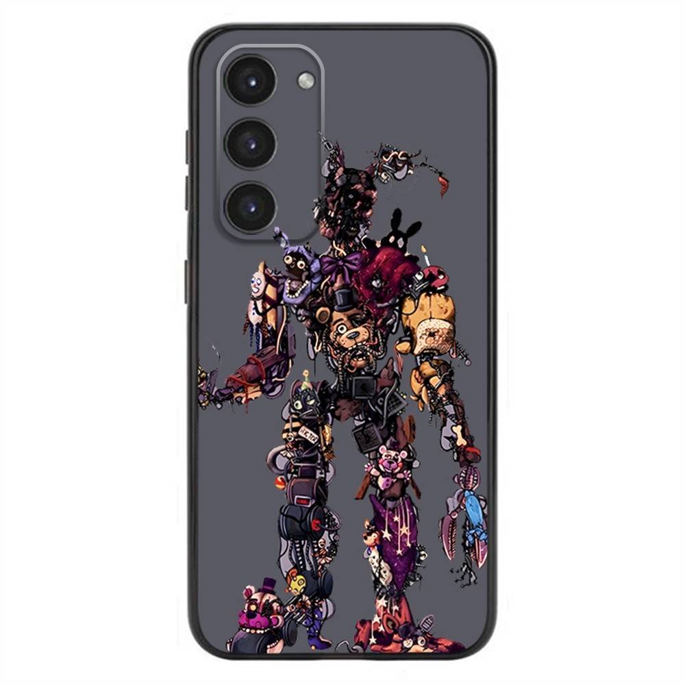 Чехол для телефона Five-Nights-At-Freddys F-Fnaf для Samsung Galaxy A20,21s,22,31,32,52,53,72,73,80,91 Мягкий Жидкий Силикон Черный Чехол