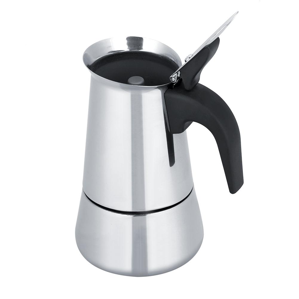 Портативный кофейник из нержавеющей стали, кофеварка Moka Espresso, кофейник Mocha (300мл)