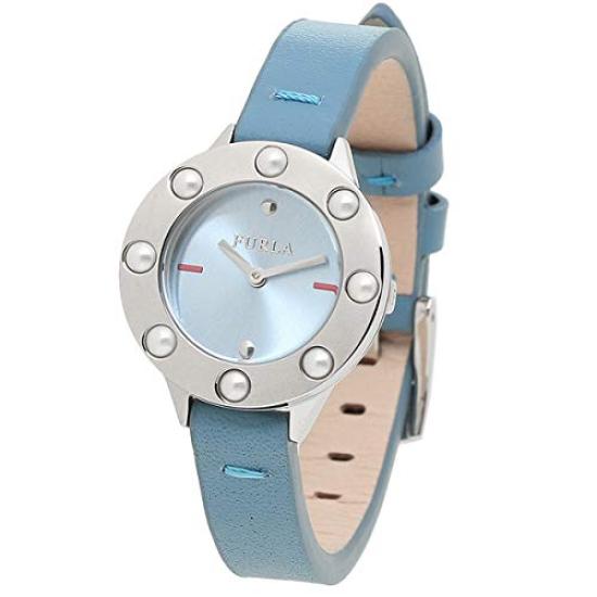 Furla Часы FURLA кожаные клуб двойной безель женские наручные часы синие R4251116506 8033288820925