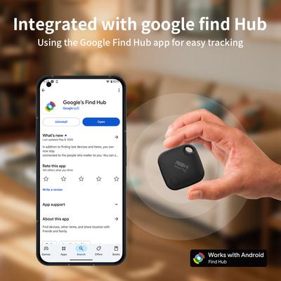 RSH 4 шт. Android GPS трекеры Поддержка Xiaomi Зарубежный Pixel Tecno Samsung Smart Tag Работают с Google's Find Hub Поисковые локаторы