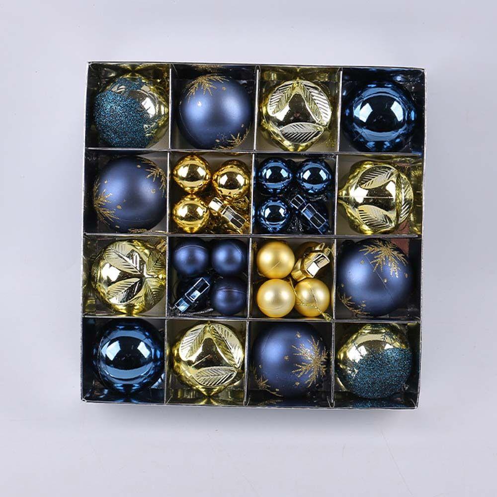 44pcs Shatterproof Painted Christmas Balls Pendant Merry Christmas Decor  Holiday Wedding Party