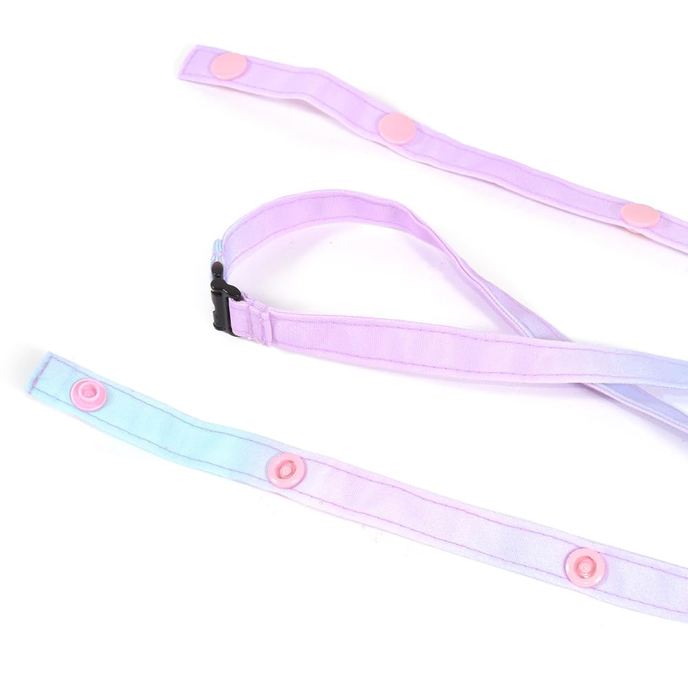 COLORFUL CANDY STYLE Portable Pocket Type Girls Clip Pocket Pouch Large Elementary School Aurora Color NN603710 [Large Type] Pocket/Attached