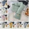 Windproof Down Cotton Scarf Solid Color Thermal Warm Scarf Fashion Winter Cross Scarf  Outdoor