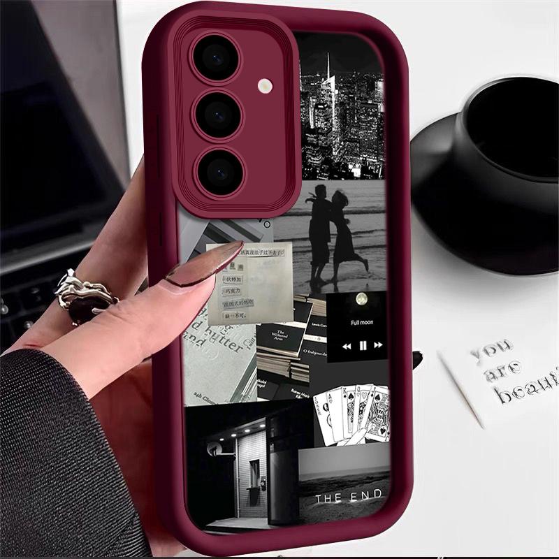 Чехол с принтом «Повседневная жизнь» ударопрочный для Samsung S25 S24 FE S26 S23 Ultra S22 A16 A55 A35 A15 A54 A27 A26 A36 A56 A17 A37 A57 5G Мягкий силиконовый чехол для телефона