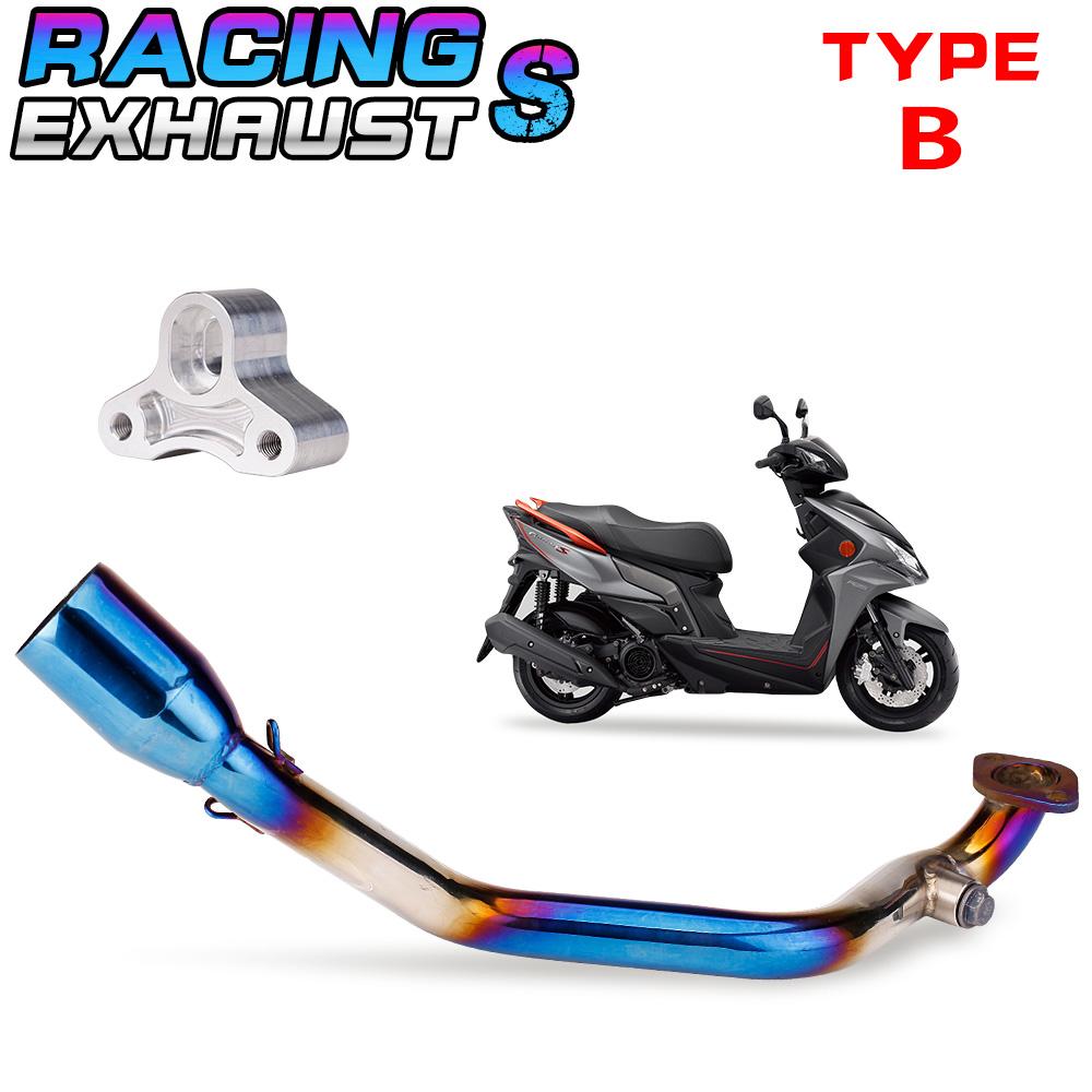 Скутер sym kymco 125 выхлопная труба для скутера gy6 125cc 150cc новый, высокопроизводительный, черный, короткий выхлоп, двигатель 152qmi 157qmj