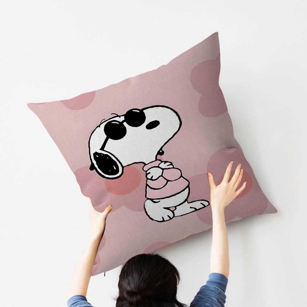 Cartoon DogSSnoopysS Pillow Gift Home Office Decoration Bedroom Sofa Car Cushion Cover case x