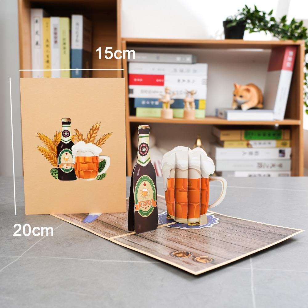 Holiday Gift Pop-Up For Dad Handmade Gift Greeting Card Happy Fathers Day Card 3D Stereo