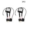 2Pcs Reversed Polarity Converter Negative Harness Anti-Flicker Decoders