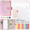 A6 Money Budget Planner Binder with Zipper Envelopes Cash Envelopes for Budgeting Money Organizer for Cash Budget Binde