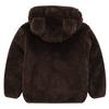 Kids Pure Color Teddy Fur Jackets Children Bear Ear Hoodies Coats Boys Girls Winter Warm Outerwear