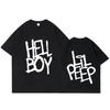 Горячая футболка Lil Peep Hellboy для мужчин и женщин, модная хип-хоп футболка с коротким рукавом, высокое качество, оверсайз, 100% хлопок