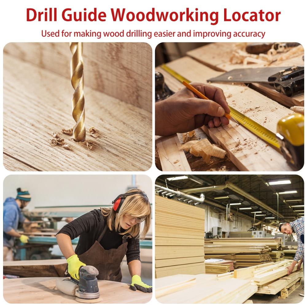 Сверло Сверлильный кондуктор Точный позиционер для сверления DIY Направляющая для сверления Приспособление Деревообработка
