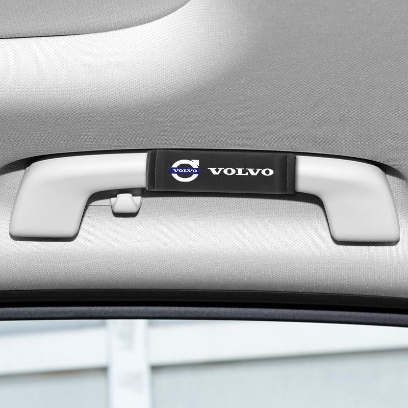 Suede Leather Car Roof Armrest Pull Cover Handle Glove For Volvo Xc60 Xc90 V40 V60 S60 V50 V90 S80 C40 XC40 V70 XC70 C30 C70