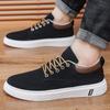 2024 Men's Breathable Canvas Casual Shoes - Trendy Youth Hong Kong Style