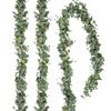 Artificial Eucalyptus Hanging Garland White Flowers Vines Fake Plants for Wedding Arch Wall Home Party Christmas Decor