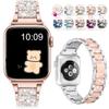 Jewelry Chain Strap for Apple Watch Band Ultra 49mm 40mm 44mm 42mm 38mm Loop Bracelet Diamond Wrist IWatch Series 8 7 6 5 4 3 SE