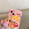 Противоударный чехол для телефона с забавным медведем и милыми животными для Iphone 11 12 13 Pro Max X Xr Xs Max, прозрачный мультяшный мягкий чехол на заднюю панель